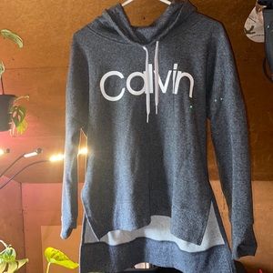 NWOT Calvin Klein Cowl Neck high-low Sweater